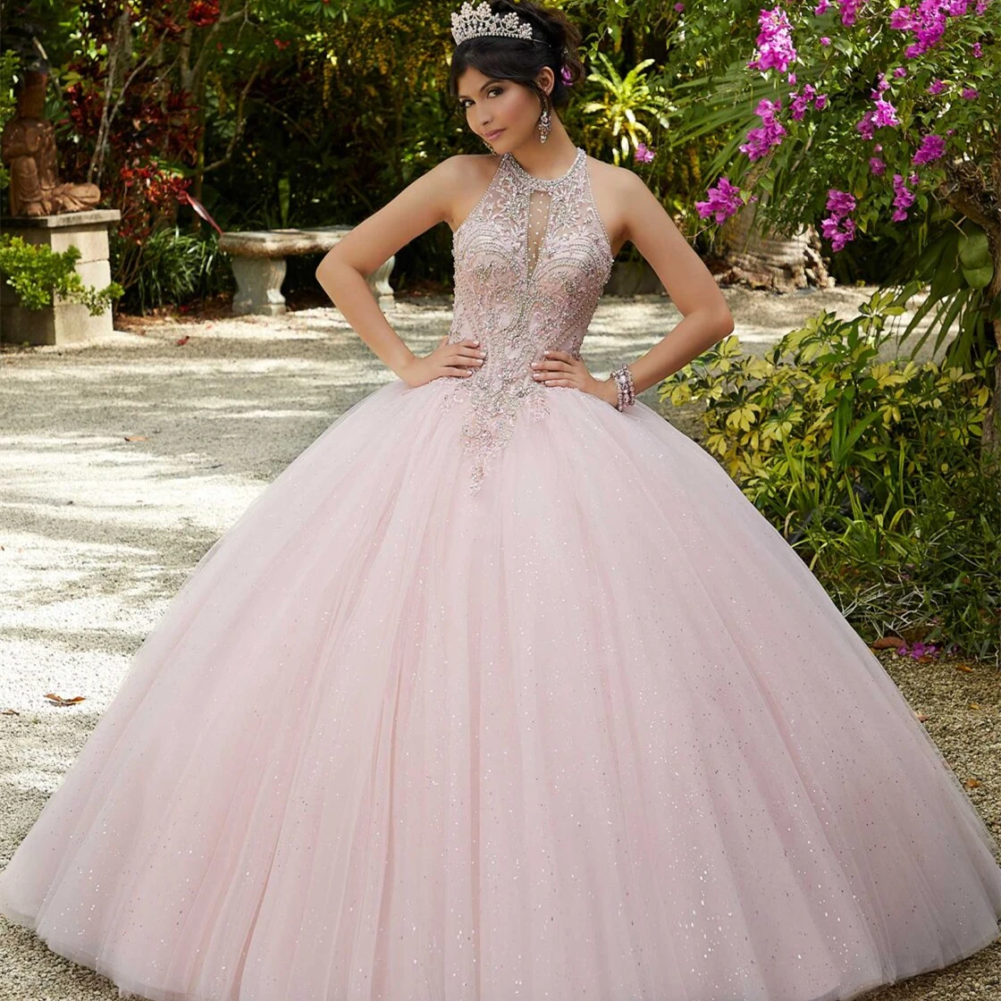 BM Halter Ball Gown Quinceanera Dress 2021 Sweetheart Crystal Tulle Corset Princess Sweet 16 Debutante Prom Party Gowns BM689
BM Halter Ball Gown Quinceanera Dress 2021 Sweetheart Crystal Tulle Corset Princess Sweet 16 Debutante Prom Party Gowns BM689