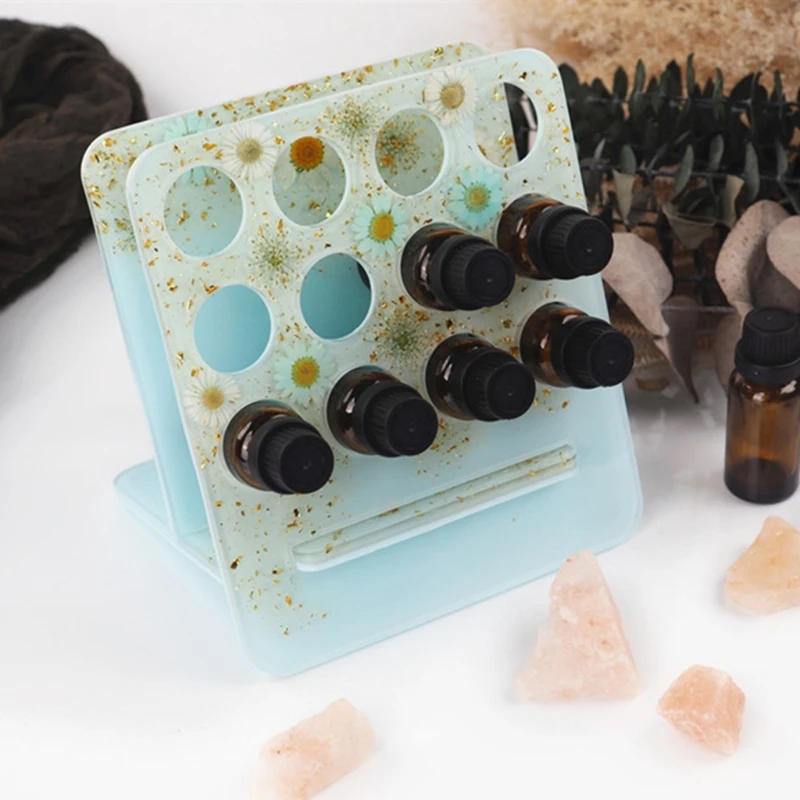1 Set Crystal Epoxy Resin Mold Essential Oil Storage Rack Silicone Mould DIY Crafts Organizer Display Stand Mold
1 Set Crystal Epoxy Resin Mold Essential Oil Storage Rack Silicone Mould DIY Crafts Organizer Display Stand Mold