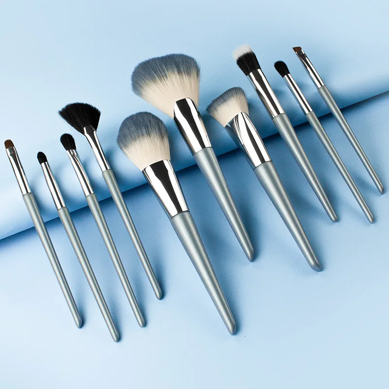 Makeup Brush Set De Maquillaje Professional High-quality Blue Wood Handle Soft Fluffy Synthetic Powder Foundation Cosmetic Tools
Makeup Brush Set De Maquillaje Professional High-quality Blue Wood Handle Soft Fluffy Synthetic Powder Foundation Cosmetic Tools