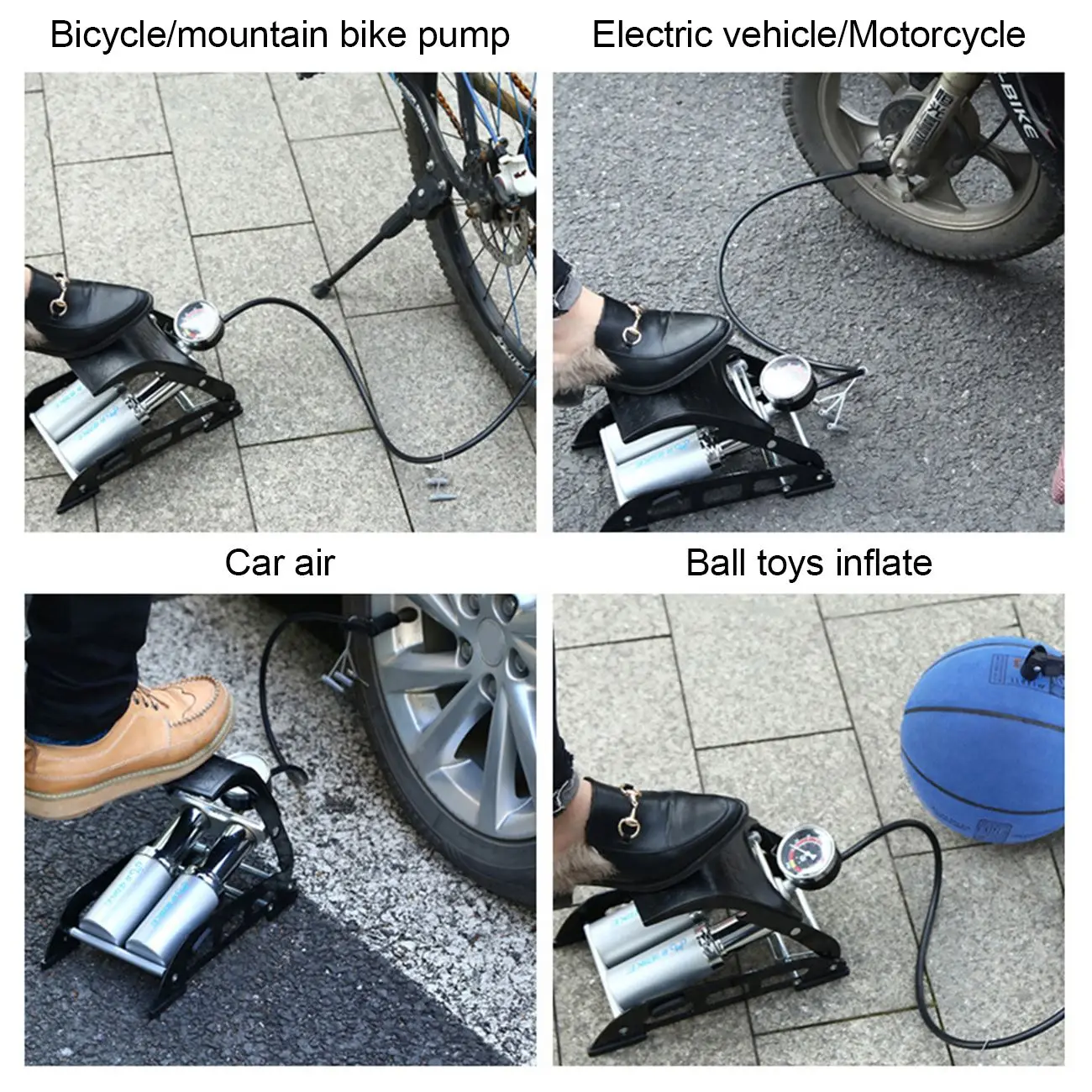 1Pc FP510 Portable Bicycle Pump Mini Foot Double Pump Cycling Pump Tire Inflator Schrader Presta Valve Mountain Bike Pump
1Pc FP510 Portable Bicycle Pump Mini Foot Double Pump Cycling Pump Tire Inflator Schrader Presta Valve Mountain Bike Pump
