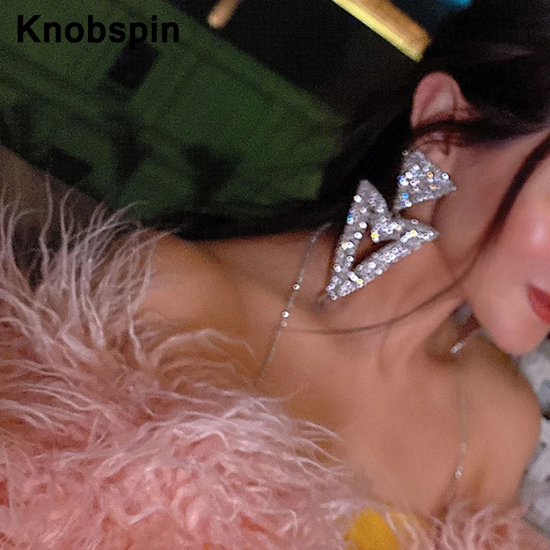 Knobspin Triangle Full Diamonds Fashion Korea Charms Big Drop Earings Party Dinner Wedding Accessories For Women Fine Jewelry
Knobspin Triangle Full Diamonds Fashion Korea Charms Big Drop Earings Party Dinner Wedding Accessories For Women Fine Jewelry