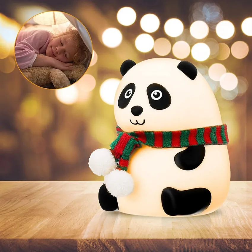 Soft Night Light LED Touch Sensor Panda Lamp For Baby Kids Room Children Nursery 7 Colors USB Rechargeable Beside Bedroom Decor
Soft Night Light LED Touch Sensor Panda Lamp For Baby Kids Room Children Nursery 7 Colors USB Rechargeable Beside Bedroom Decor