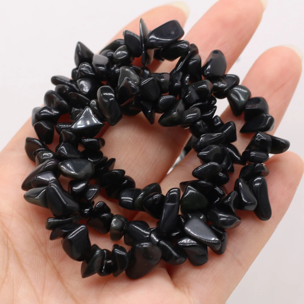 Natural Irregular Black Agate Semi-precious Stones Loosely Spaced Beads for Women DIY Making Fashion Charm Jewelry Accessories
Natural Irregular Black Agate Semi-precious Stones Loosely Spaced Beads for Women DIY Making Fashion Charm Jewelry Accessories