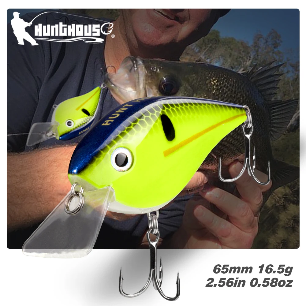 Hunthouse KVD 2.5 Squarebill Crankbait Fishing Lures Wobblres Swimbait Artificial Baits Floating 65mm 16.5g For Bass Trout Pike
Hunthouse KVD 2.5 Squarebill Crankbait Fishing Lures Wobblres Swimbait Artificial Baits Floating 65mm 16.5g For Bass Trout Pike
