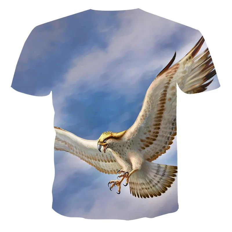 2021 New Eagle 3D Printing T-shirt Men's T-shirt Harajuku Eagle White Feather O-neck Short Sleeve Fashion Street Men' streetwear
2021 New Eagle 3D Printing T-shirt Men's T-shirt Harajuku Eagle White Feather O-neck Short Sleeve Fashion Street Men' streetwear