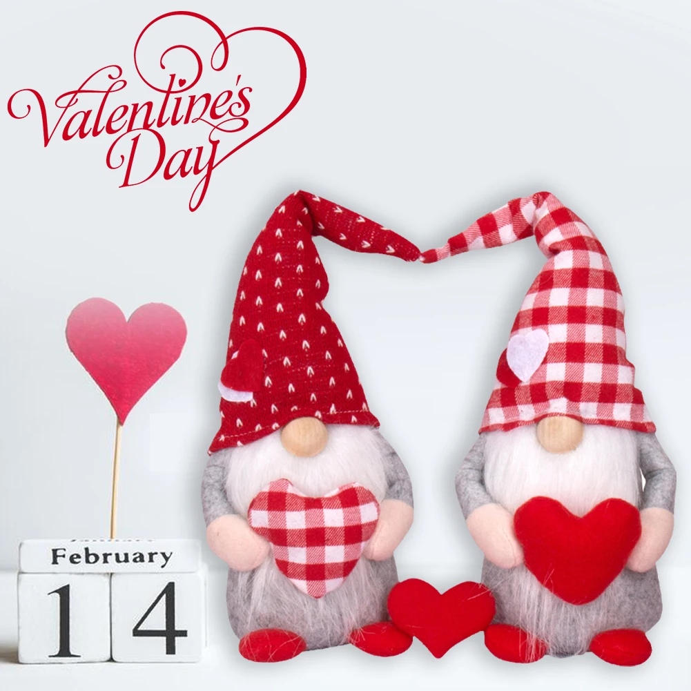 2Pcs Valentine's Day Love Heart Faceless Doll Gnome Plush Doll Holiday Figurines Kid Toy Decorations Lover Gift Home Party
2Pcs Valentine's Day Love Heart Faceless Doll Gnome Plush Doll Holiday Figurines Kid Toy Decorations Lover Gift Home Party