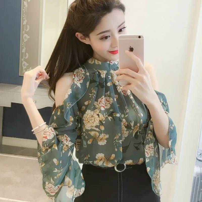 2021 Chiffon Shirt Women Tops And Blouses Off Shoulder Tops Sexy Chiffon Blouse Shirt Blusa Feminina Fashion Summer Tops
2021 Chiffon Shirt Women Tops And Blouses Off Shoulder Tops Sexy Chiffon Blouse Shirt Blusa Feminina Fashion Summer Tops