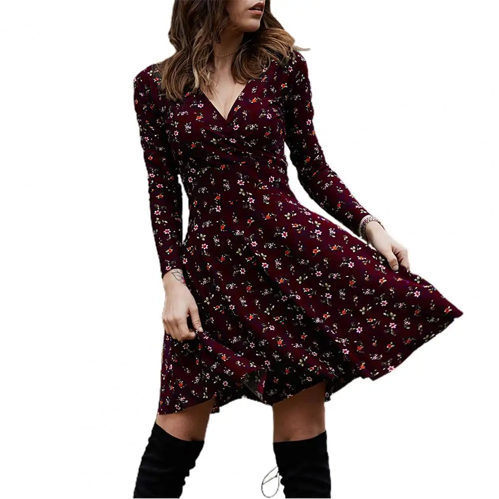 dress women elegant Deep V Neck Long Sleeve Waist Tight Large Hem Floral Print Mini Dress clothes for women 2021 fashion dress
dress women elegant Deep V Neck Long Sleeve Waist Tight Large Hem Floral Print Mini Dress clothes for women 2021 fashion dress