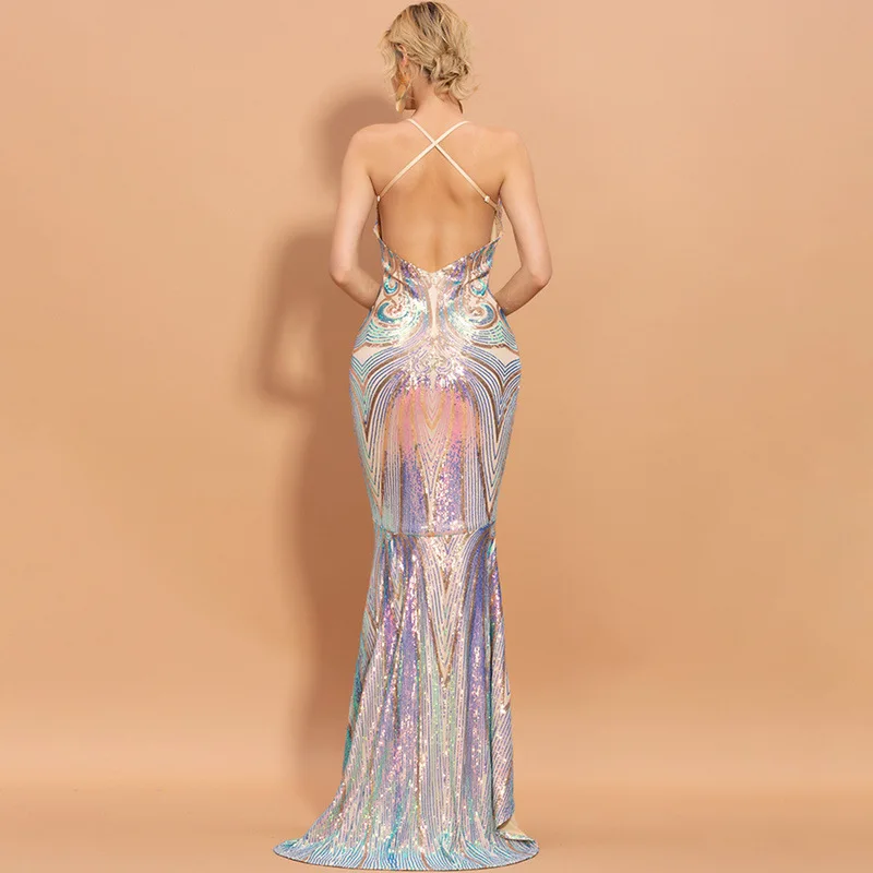 Women Dress Elegnat Bodycon Night CLub Shining Banquet Evening Party Dresses Sexy Celebrity Long Dress
Women Dress Elegnat Bodycon Night CLub Shining Banquet Evening Party Dresses Sexy Celebrity Long Dress