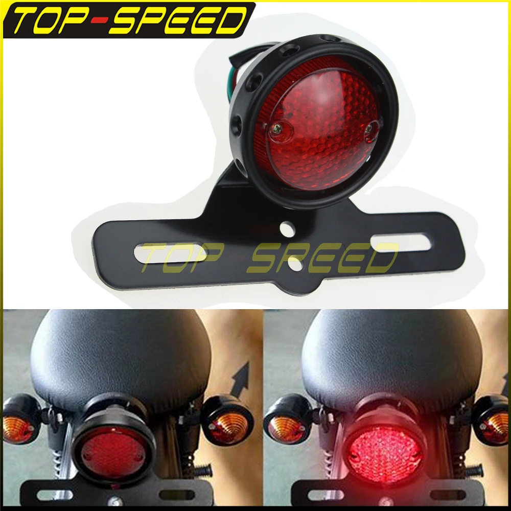 2" Billet Aluminum Motorcycle Brake Stop Light w/ License Plate Bracket For Harley Softail Bobber Cafe Racer Chopper Dyna Custom
2" Billet Aluminum Motorcycle Brake Stop Light w/ License Plate Bracket For Harley Softail Bobber Cafe Racer Chopper Dyna Custom