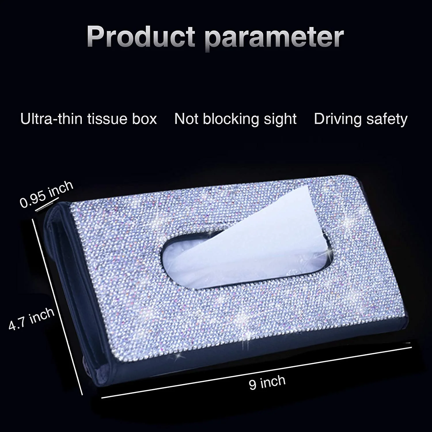 Car Sun Visor Tissue Box Holder Bling Crystals Cover Case Clip PU Leather Backseat Tissue Case Car Accessories
Car Sun Visor Tissue Box Holder Bling Crystals Cover Case Clip PU Leather Backseat Tissue Case Car Accessories