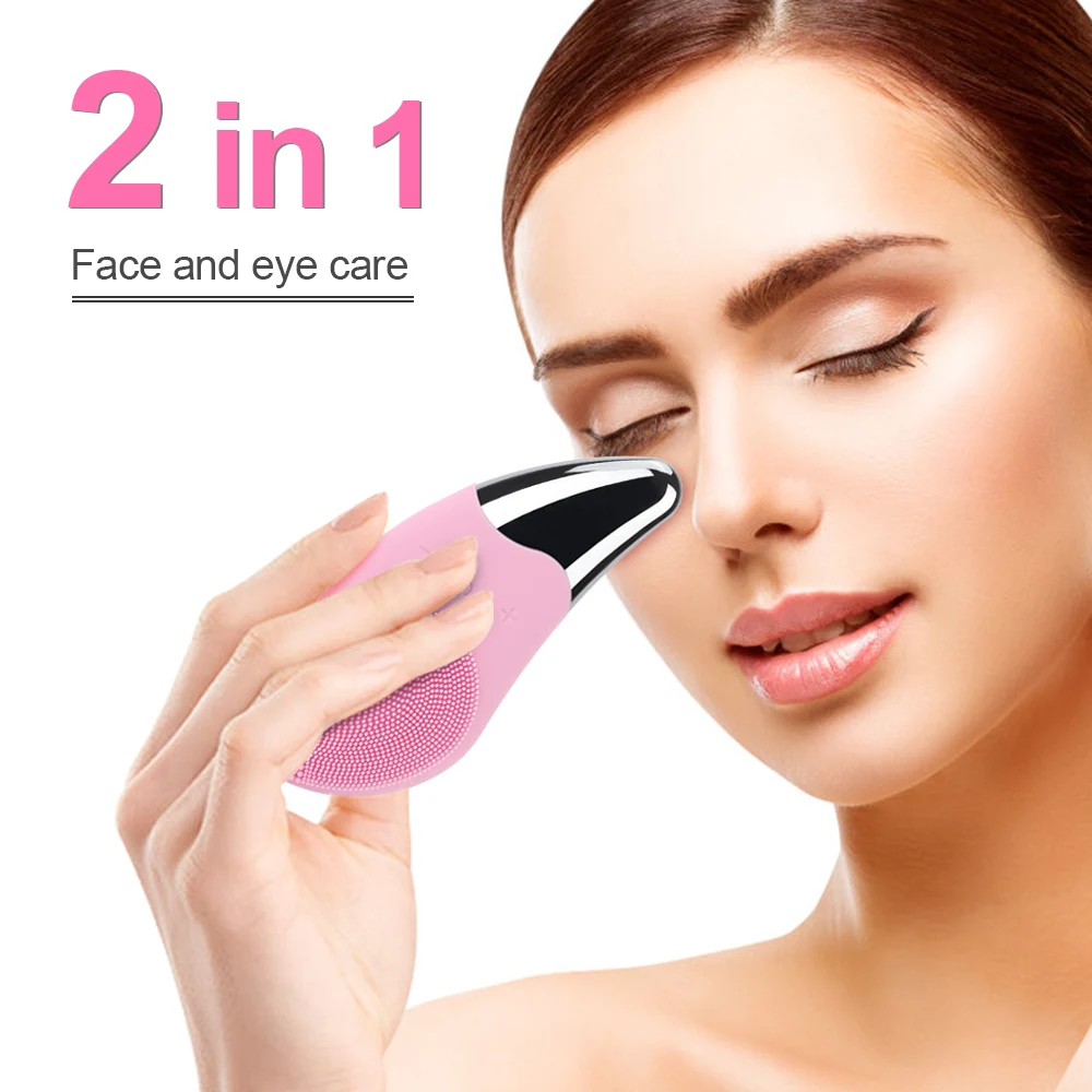 Electric Facial Cleansing Brush Ultrasonic Vibration Face Wash Mini Silicone Face Brush Deep Cleaning Skin Washing Massage Brush
Electric Facial Cleansing Brush Ultrasonic Vibration Face Wash Mini Silicone Face Brush Deep Cleaning Skin Washing Massage Brush