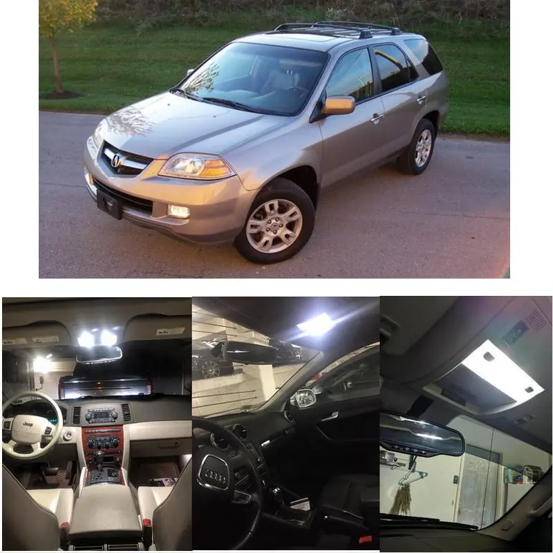 Внутренние светодиодные лампы для 2004 Acura EL MDX nsx RSX RL TL tsx карта купольный светильник свет номерного знака
Внутренние светодиодные лампы для 2004 Acura EL MDX nsx RSX RL TL tsx карта купольный светильник свет номерного знака