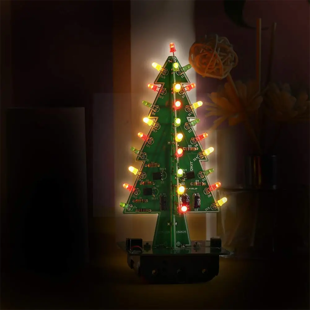 Small Christmas Tree DIY Colorful Flashing Electronic Home Christmas Decoration Kit LED Gift Romantic Handmade Practice Hol H0W4
Small Christmas Tree DIY Colorful Flashing Electronic Home Christmas Decoration Kit LED Gift Romantic Handmade Practice Hol H0W4