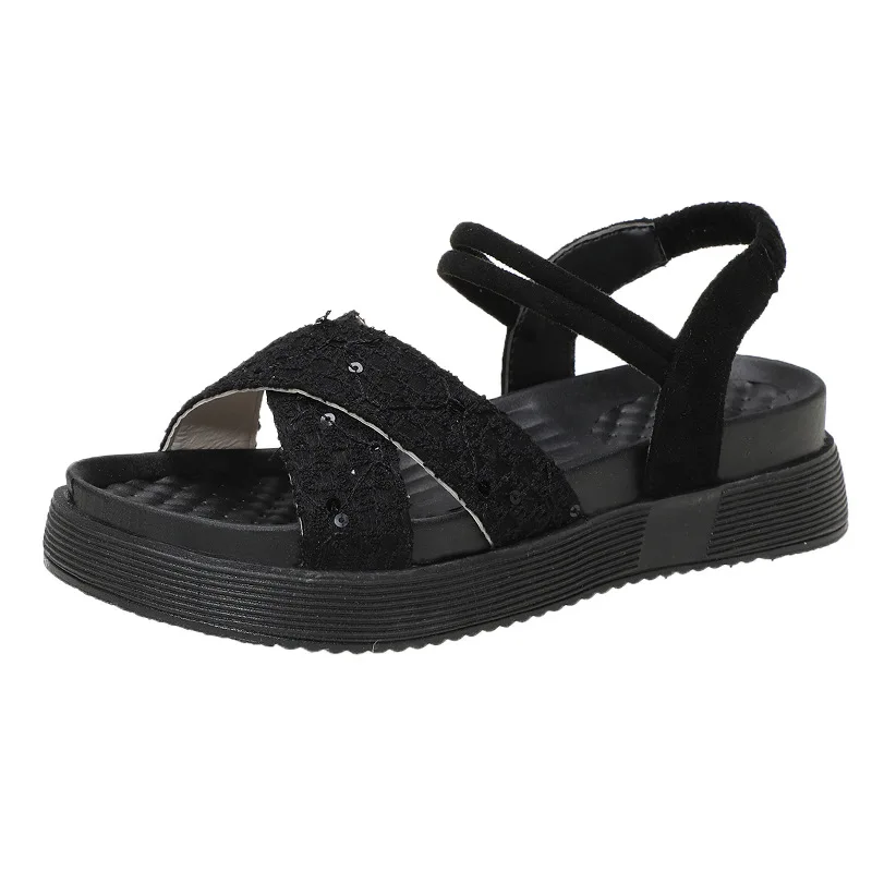 2021 Sandals Black Shoes for Women Summer Heels Muffins shoe New Beige Low Girls Beach Clear Fashion Flat Comfort Clogs Elastic 
2021 Sandals Black Shoes for Women Summer Heels Muffins shoe New Beige Low Girls Beach Clear Fashion Flat Comfort Clogs Elastic