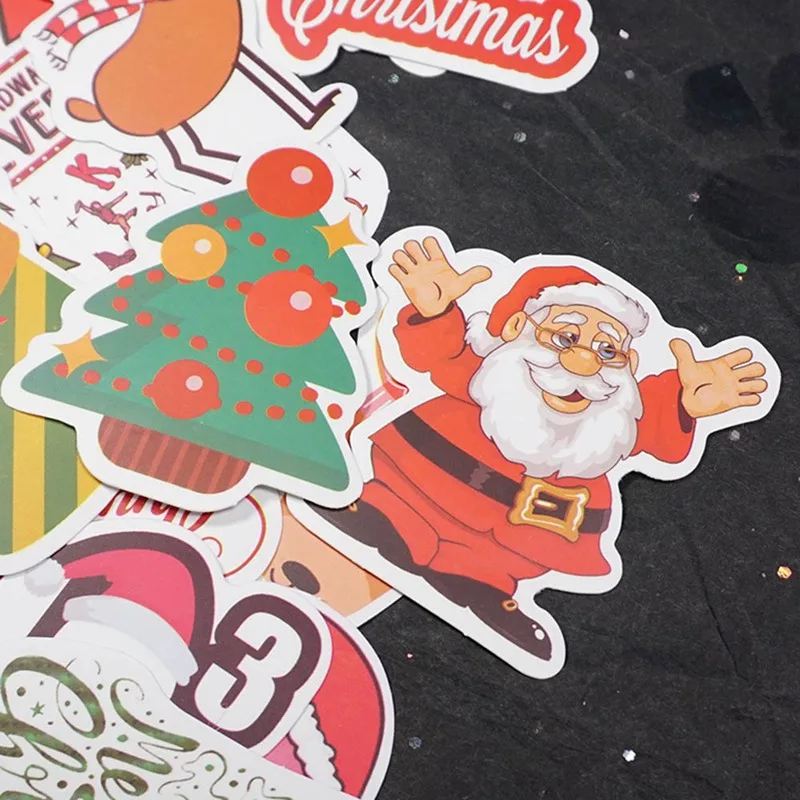 50PCS/Lot Christmas Series Merry Christmas Waterproof Vinyl Stickers Santa Claus Deer Stickers Gift Package Decor Scrapbooking
50PCS/Lot Christmas Series Merry Christmas Waterproof Vinyl Stickers Santa Claus Deer Stickers Gift Package Decor Scrapbooking