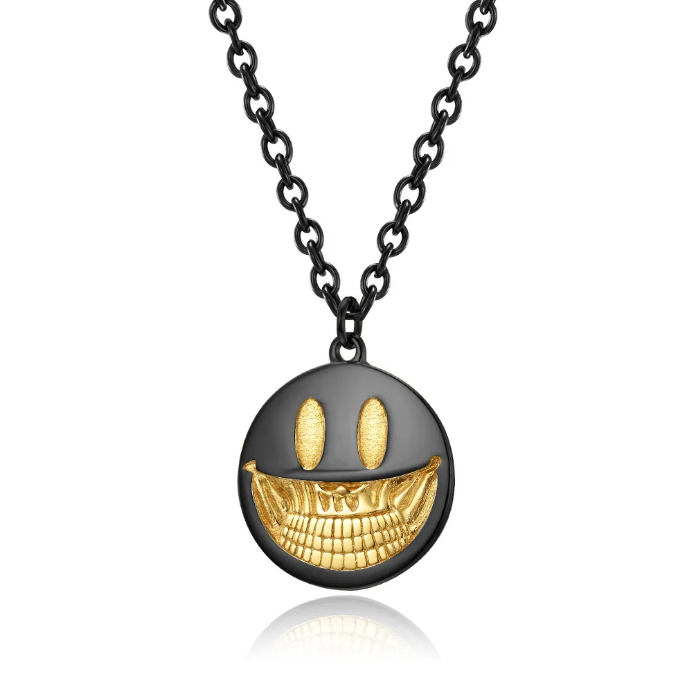 Stainless Steel Man Women Necklaces Pendants Chain Skull smiley Hip hop For Girlfriend Man Jewelry Creativity Gift Wholesale
Stainless Steel Man Women Necklaces Pendants Chain Skull smiley Hip hop For Girlfriend Man Jewelry Creativity Gift Wholesale