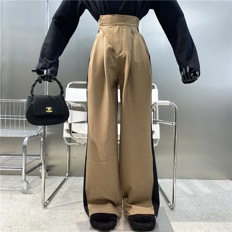 New High Waist And Wide Leg Pants 2021 Fashion Contrast Color Versatile Drop Feeling Slim Straight Casual Pants
New High Waist And Wide Leg Pants 2021 Fashion Contrast Color Versatile Drop Feeling Slim Straight Casual Pants
