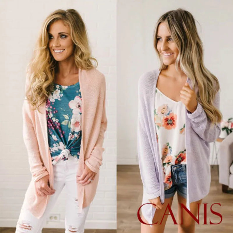 New Fashion Women's Ladies Long Sleeve Loose Casual Coat Jacket Cardigan Solid Overcoat Outwear Jumper 
New Fashion Women's Ladies Long Sleeve Loose Casual Coat Jacket Cardigan Solid Overcoat Outwear Jumper