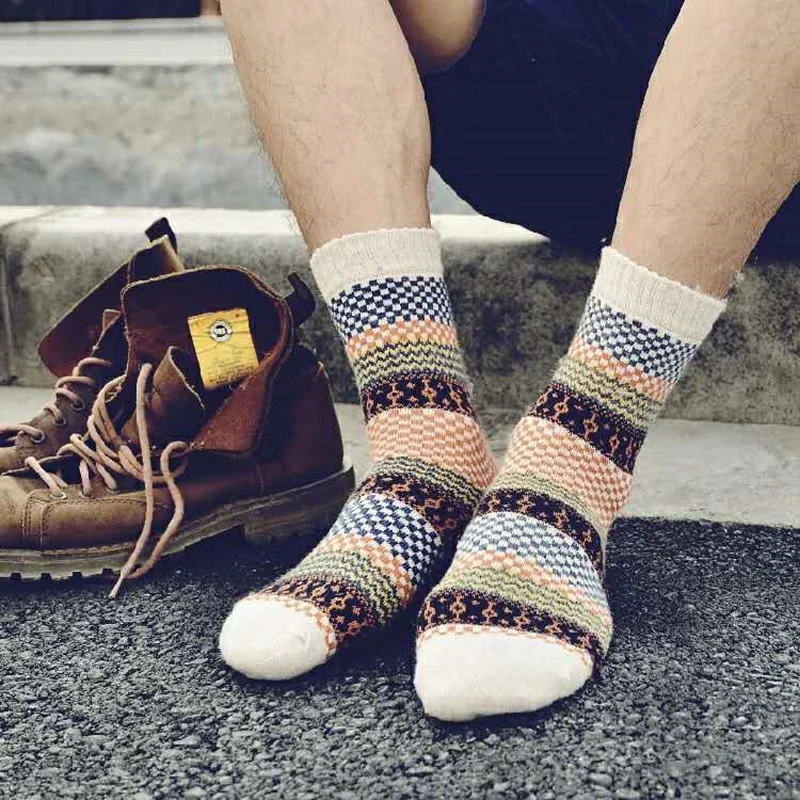 Winter New Men's Knitting Socks Vintage Thick Warm Wool Cotton Socks Long Crew Socks Casual Male Sock Business High Quality
Winter New Men's Knitting Socks Vintage Thick Warm Wool Cotton Socks Long Crew Socks Casual Male Sock Business High Quality