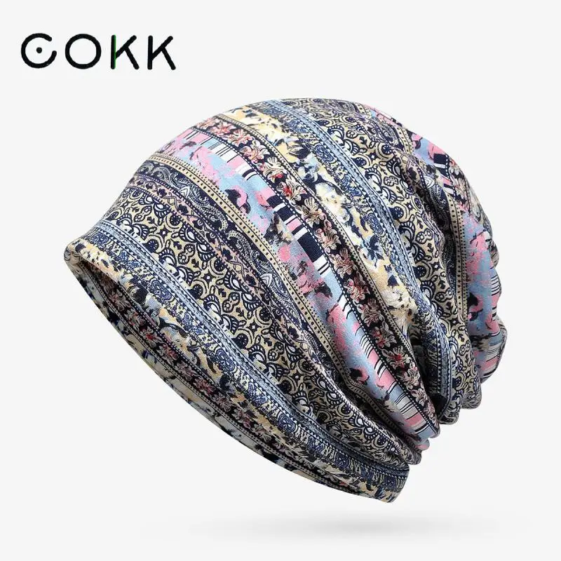 COKK Cotton Beanie Spring Summer Hat Women Men Flower Printed Elastic Headwear Headwrap Gorro Bonnet Female
COKK Cotton Beanie Spring Summer Hat Women Men Flower Printed Elastic Headwear Headwrap Gorro Bonnet Female