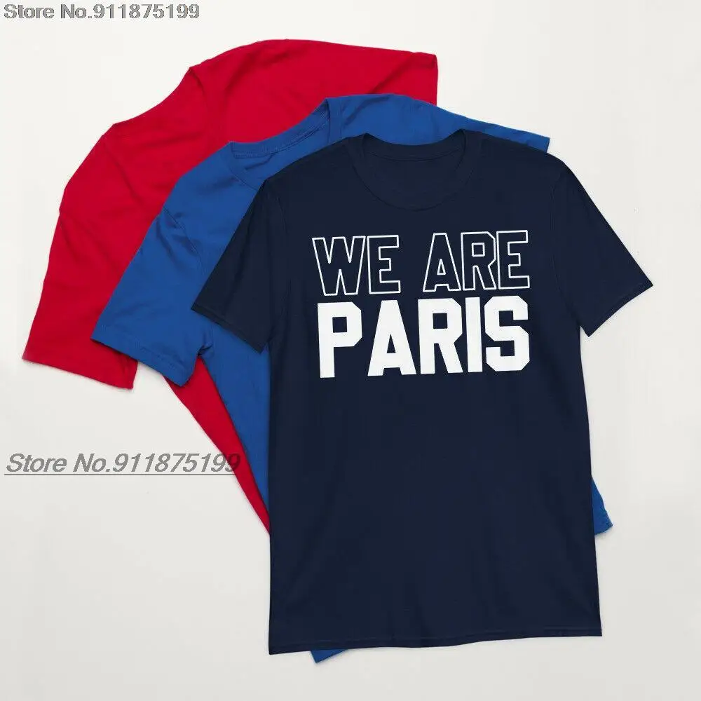 

We're A Team Paris Men T-shirt 30 Lionel Messi Welcome To Paris Printing Tee Tshirt Women cotton T Shirt For Fans Clothes