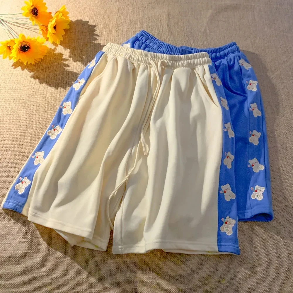 Patchwork Side Bear Embroidery Harajuku Cute Ulzzang Casual Baggy Shorts Running Pocket Summer Women Korean Style Clothes Shorts
Patchwork Side Bear Embroidery Harajuku Cute Ulzzang Casual Baggy Shorts Running Pocket Summer Women Korean Style Clothes Shorts