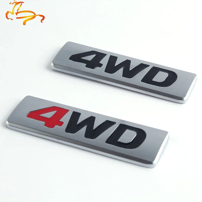 

3D Chrome Metal Sticker Car Styling 4WD Emblem 4X4 Badge Decal For Honda CRV Accord Civic Suzuki Grand Vitara Swift SX4 SUV Rear