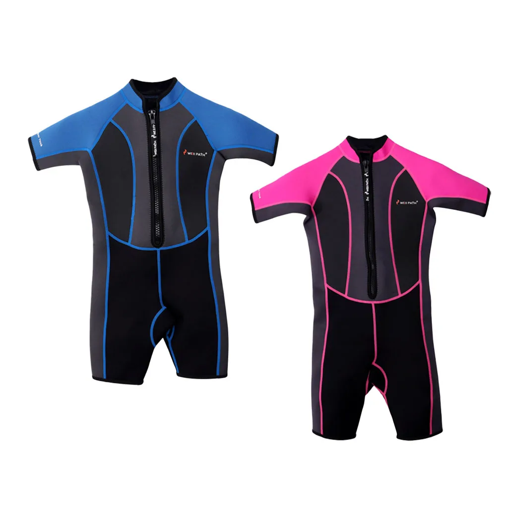 Kids Swimsuit Boys Girls Short Sleeve Wetsuit Thermal Swimsuit Sun Protection for 2-13 Years Old Children Pink/Blue
Kids Swimsuit Boys Girls Short Sleeve Wetsuit Thermal Swimsuit Sun Protection for 2-13 Years Old Children Pink/Blue