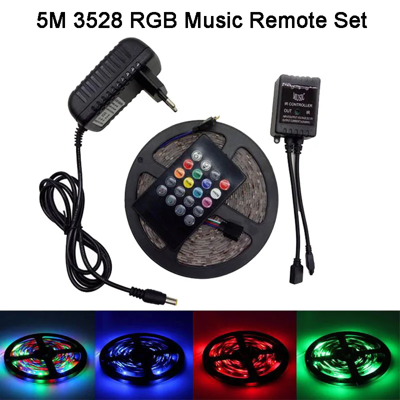 Светодиодная лента водонепроницаемая 12 В RGB 5 м 10 15 2835 В|Светодиодные ленты| |