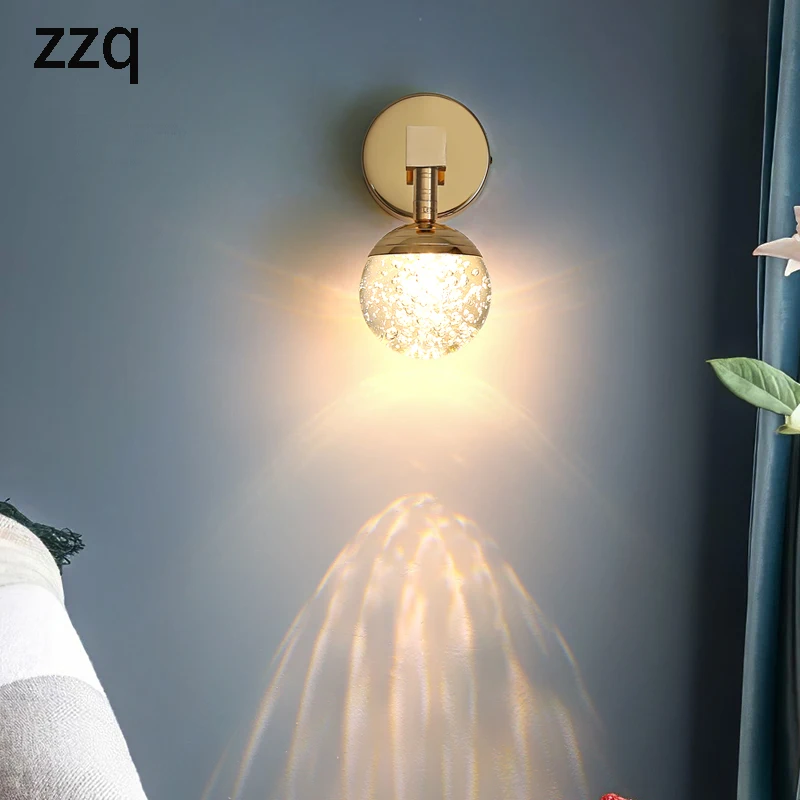 Modern Led Simple Bedroom Crystal Wall Lamp Mirror Front Lamp Home Decoration Bathroom Makeup For Living Room Golden
Modern Led Simple Bedroom Crystal Wall Lamp Mirror Front Lamp Home Decoration Bathroom Makeup For Living Room Golden