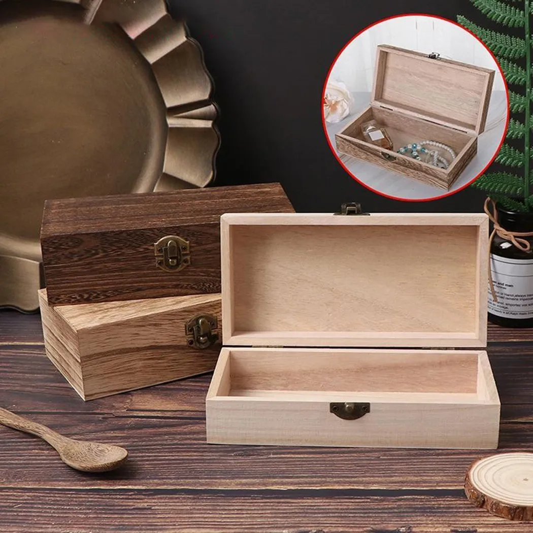 Retro Jewelry Box Desktop Natural Wood Clamshell Storage Decoration Wooden Home Storage Organization Boxes Bins 20X10X6cm
Retro Jewelry Box Desktop Natural Wood Clamshell Storage Decoration Wooden Home Storage Organization Boxes Bins 20X10X6cm