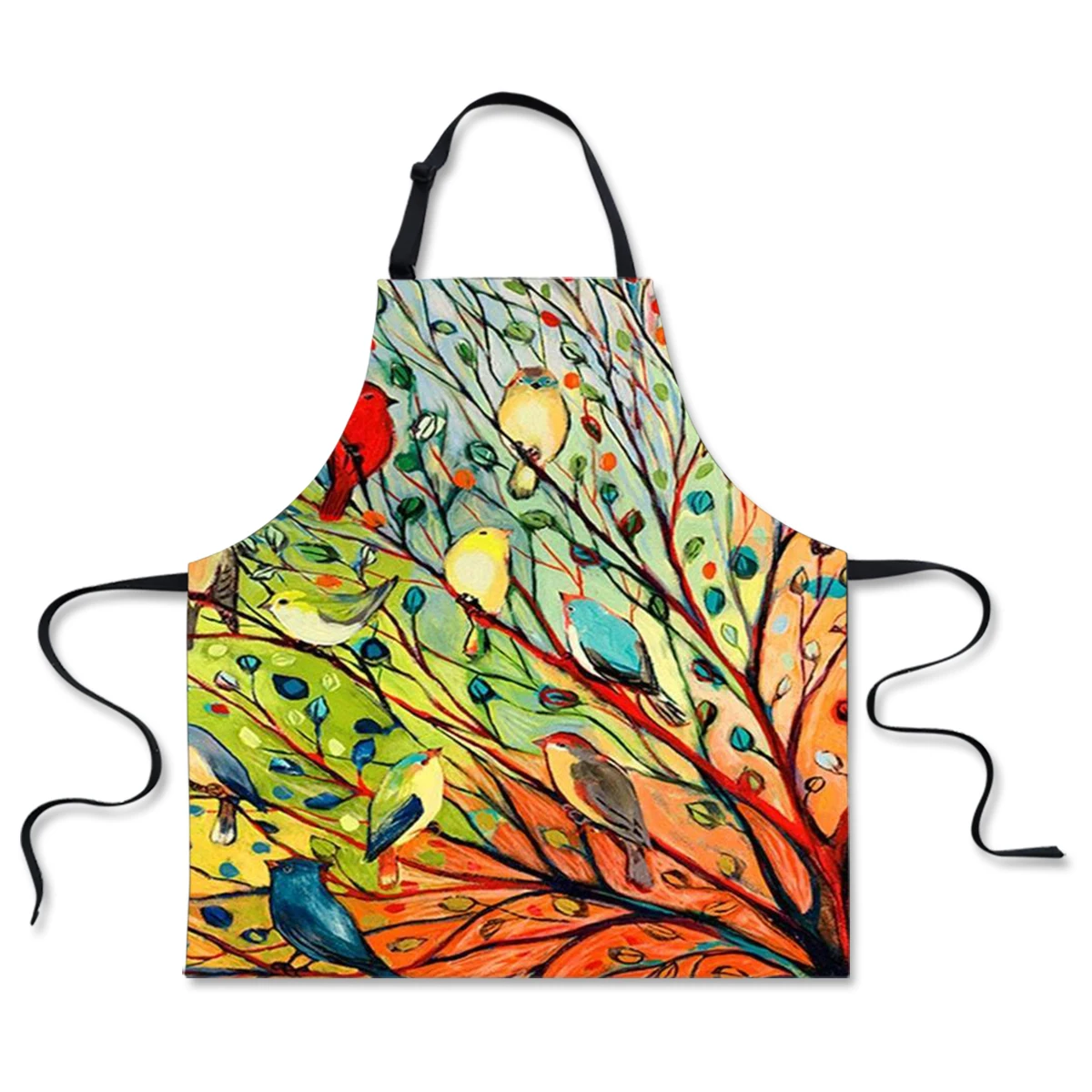 Kitchen Apron Unisex Cute Oil Painting Bird Printed Sleeveless Aprons for Men Women Baking Waist Bib Home Cleaning Tool 65*72cm 
Kitchen Apron Unisex Cute Oil Painting Bird Printed Sleeveless Aprons for Men Women Baking Waist Bib Home Cleaning Tool 65*72cm