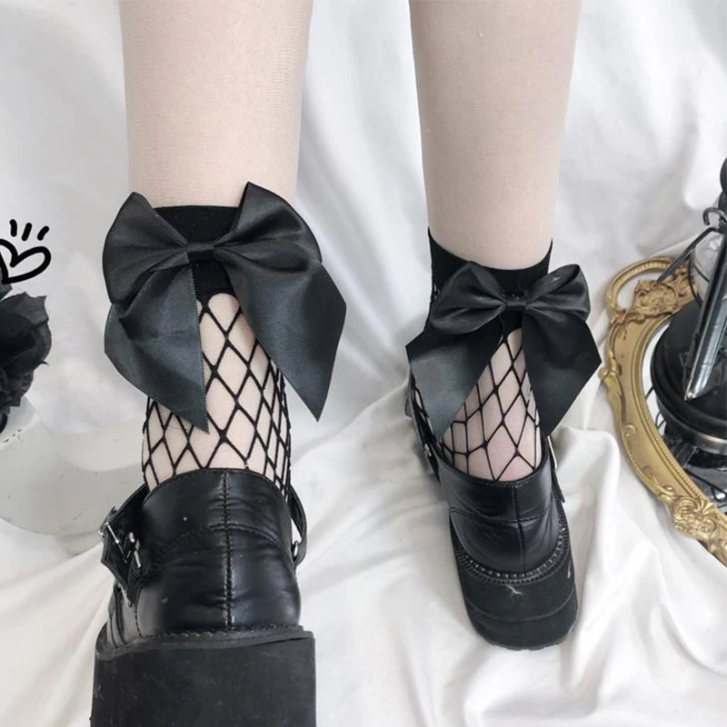 Women Fishnet Ankle High Socks Sexy Thin Summer Ruffle Mesh Lace Fish Net Socks Bow Decoration Nylon Short Socks Dropshipping
Women Fishnet Ankle High Socks Sexy Thin Summer Ruffle Mesh Lace Fish Net Socks Bow Decoration Nylon Short Socks Dropshipping