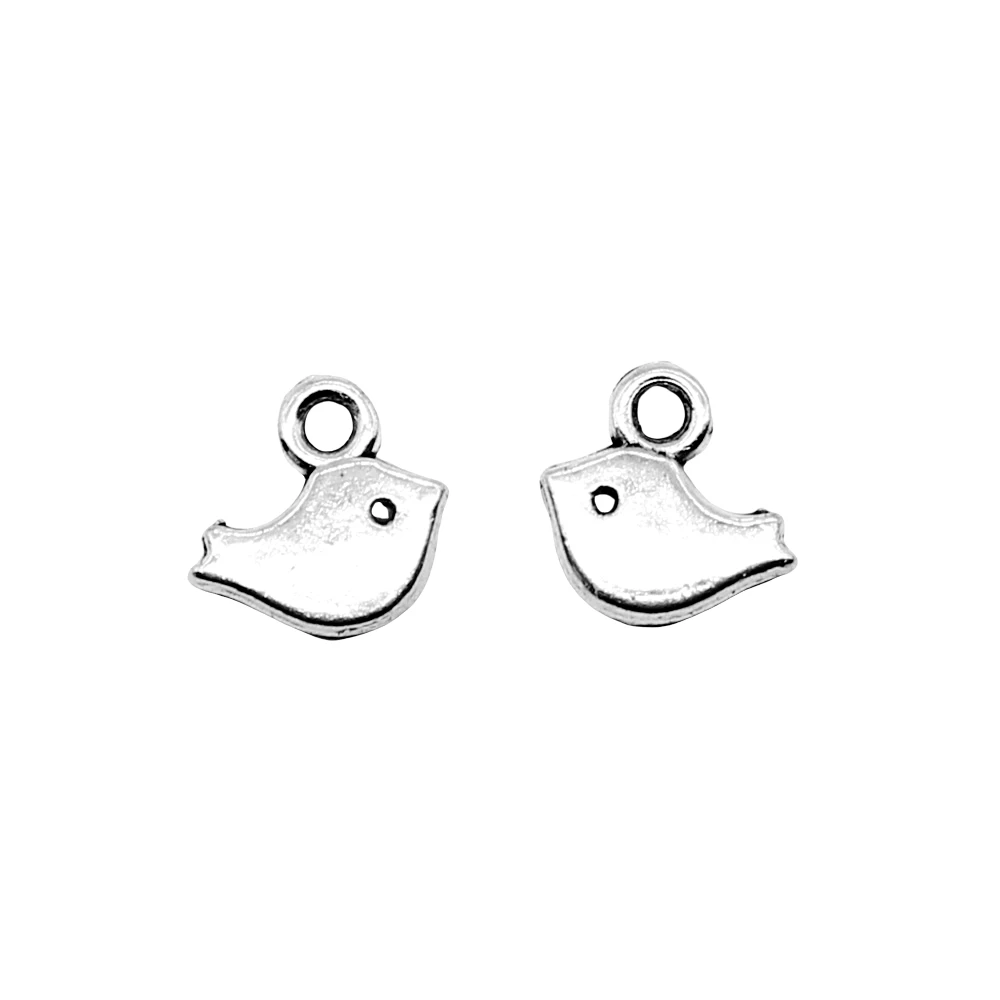 40Pcs 8x7mm Little Bird Charms Hand Made Jewelry Accessories For Jewelry Making Antique Silver Color Alloy Charms
40Pcs 8x7mm Little Bird Charms Hand Made Jewelry Accessories For Jewelry Making Antique Silver Color Alloy Charms