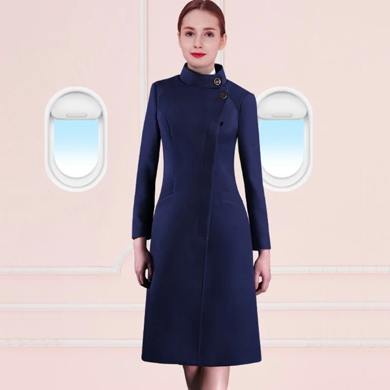 Women'S Airline Pilot Stewardess Uniforms Suits Occupation Work Clothes Overalls Work Wear Woolen Coat DD2343
Women'S Airline Pilot Stewardess Uniforms Suits Occupation Work Clothes Overalls Work Wear Woolen Coat DD2343