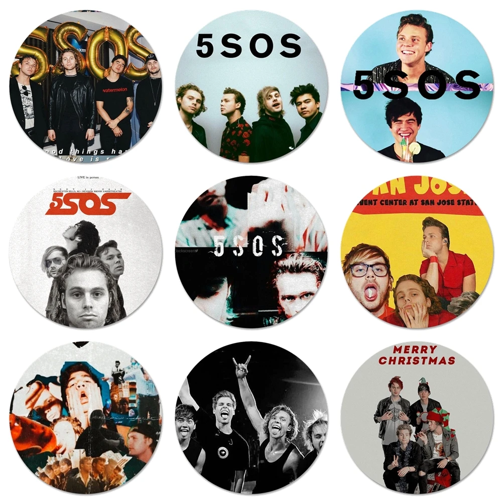 5SOS 5 seconds of summer Icons Pins Badge Decoration Brooches Metal Badges For Clothes Backpack Decoration 58mm
5SOS 5 seconds of summer Icons Pins Badge Decoration Brooches Metal Badges For Clothes Backpack Decoration 58mm