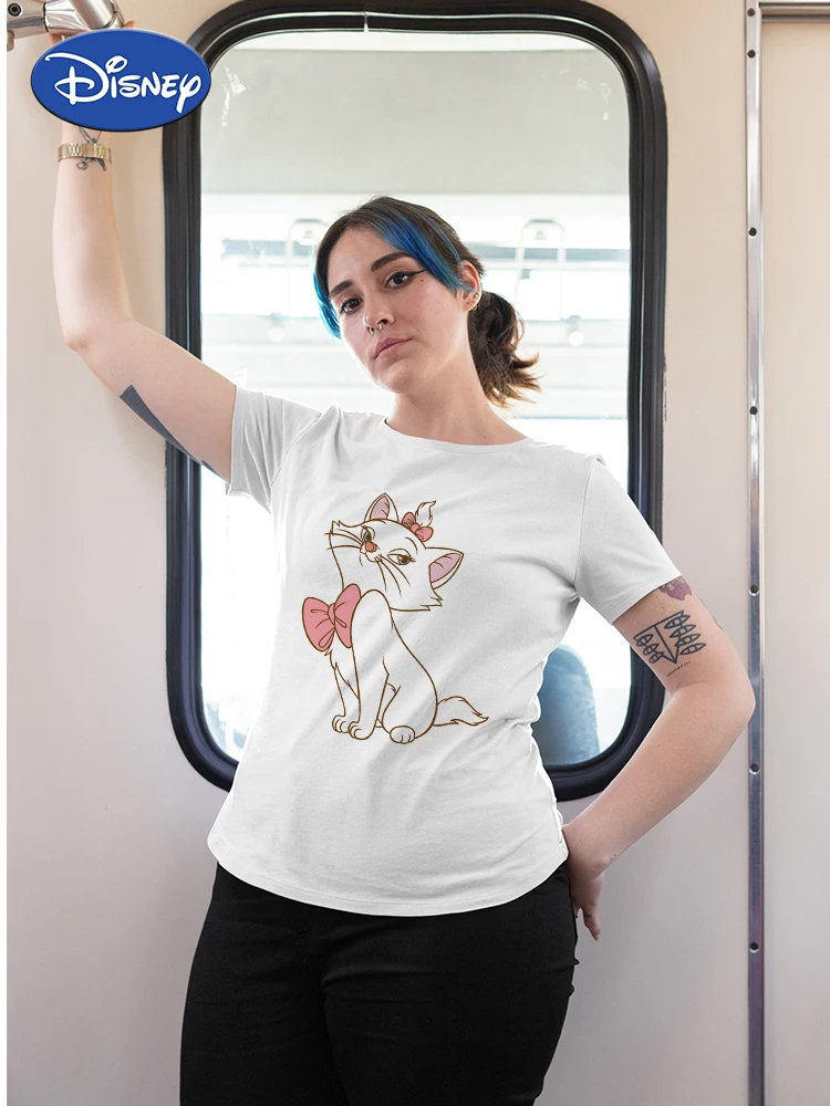 Luxurious Marie Cat Ladies Elegant T-Shirts Feminina Plus Size 2021 New Short Sleeve Graphic Tee Disney Branded Fashion European
Luxurious Marie Cat Ladies Elegant T-Shirts Feminina Plus Size 2021 New Short Sleeve Graphic Tee Disney Branded Fashion European