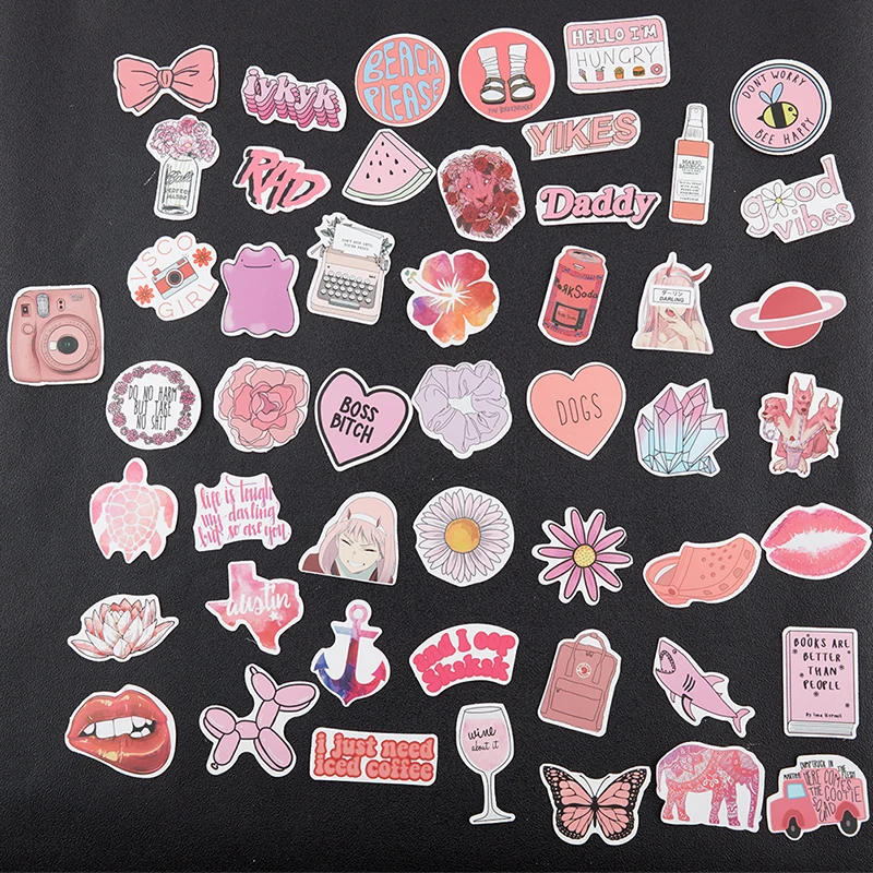 50PCS Cartoon Pink INS Style Stickers For Notebook Laptop Toy Sticker Phone Stationery Stickers
50PCS Cartoon Pink INS Style Stickers For Notebook Laptop Toy Sticker Phone Stationery Stickers