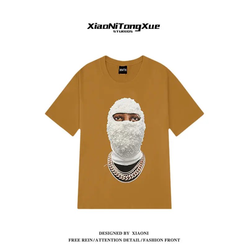 Masked Shirt HipHop Cotton Top for Men and Women Graphic Tees Funny Harajuku Tees Unisex Fashion Tshirt Couple Casual T-shirts
Masked Shirt HipHop Cotton Top for Men and Women Graphic Tees Funny Harajuku Tees Unisex Fashion Tshirt Couple Casual T-shirts