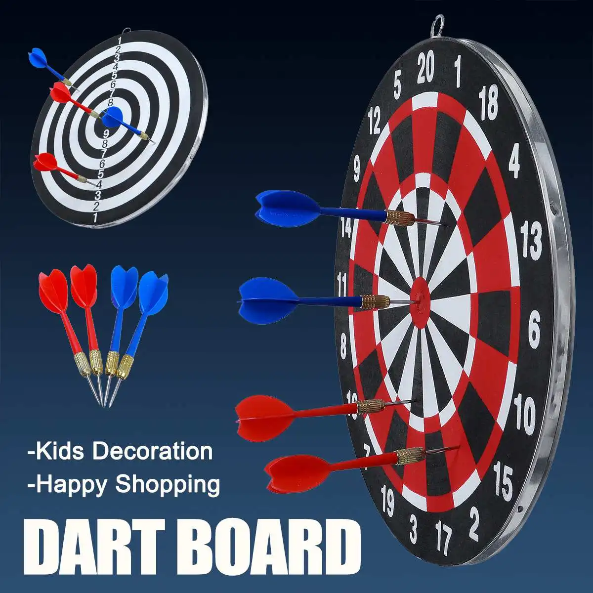 12inch Professional Double sided Flocking Dart Board Steel Tipped Darts Competition KTV Entertainment and Leisure with 4 Darts
12inch Professional Double sided Flocking Dart Board Steel Tipped Darts Competition KTV Entertainment and Leisure with 4 Darts