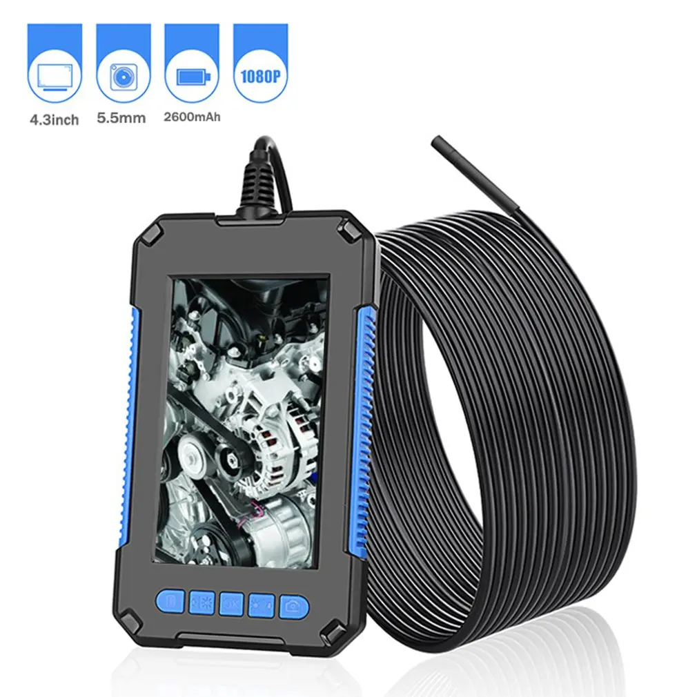 5MM Industrial Inspection Borescope Camera Waterproof Screen Endoscope Signal Dual Lens Camera 4.3 Inch IPS Full Color
5MM Industrial Inspection Borescope Camera Waterproof Screen Endoscope Signal Dual Lens Camera 4.3 Inch IPS Full Color