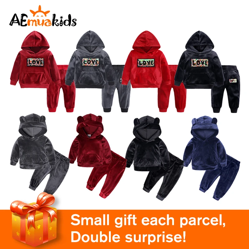 Baby Boys Girls Velvet Hooded Clothing Set Kids Jacket Coat Pants Suit for Sports Suits Tracksuits Toddler Children Clothes Set
Baby Boys Girls Velvet Hooded Clothing Set Kids Jacket Coat Pants Suit for Sports Suits Tracksuits Toddler Children Clothes Set
