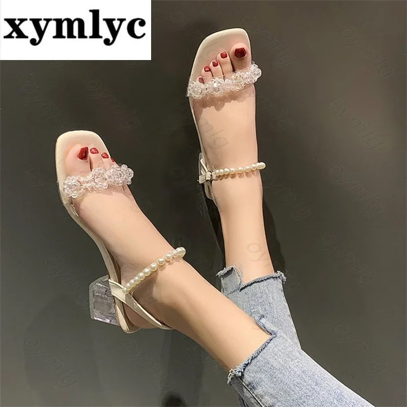 Стразы, женские сандалии на толстом каблуке, Новинка лета 2021, сказочный стиль, повседневный квадратный каблук, модные высокие каблуки
Стразы, женские сандалии на толстом каблуке, Новинка лета 2021, сказочный стиль, повседневный квадратный каблук, модные высокие каблуки