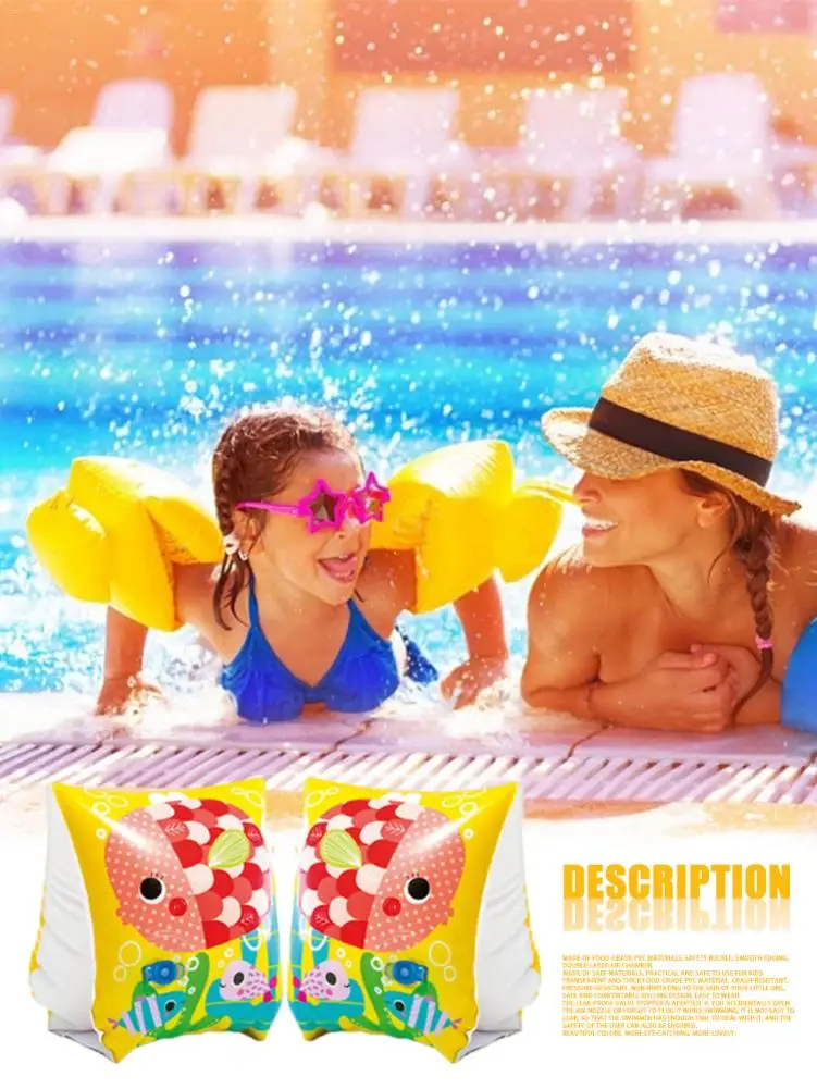 1 Pair Inflatable Swimming Arm Rings PVC Arm Float Rings Swimming Aid Floaties Swim Arm Bands For Child Swim Accessories
1 Pair Inflatable Swimming Arm Rings PVC Arm Float Rings Swimming Aid Floaties Swim Arm Bands For Child Swim Accessories