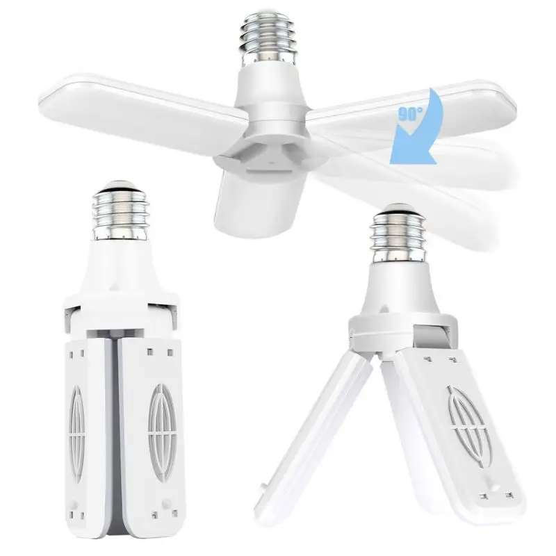 E27 40w Led Lamp Ceiling Fan Led Light Foldable Fan Blade Adjustable Angle Home Garage Lighting Deformable Workshop Lamp 43 Pane 
E27 40w Led Lamp Ceiling Fan Led Light Foldable Fan Blade Adjustable Angle Home Garage Lighting Deformable Workshop Lamp 43 Pane