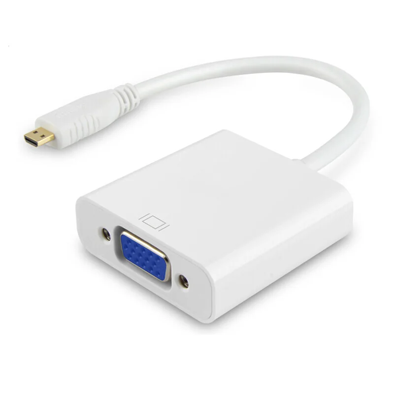 Конвертер Micro HDMI в VGA HD1080P Кабель адаптер для планшетного ПК камеры подключенные к