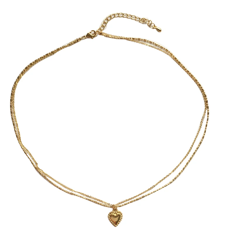 Trendy Jewelry Necklacle For Girl Women Fashion Korean Temperament Metal Golden Plating Chain Heart Pendant Necklace Party 
Trendy Jewelry Necklacle For Girl Women Fashion Korean Temperament Metal Golden Plating Chain Heart Pendant Necklace Party