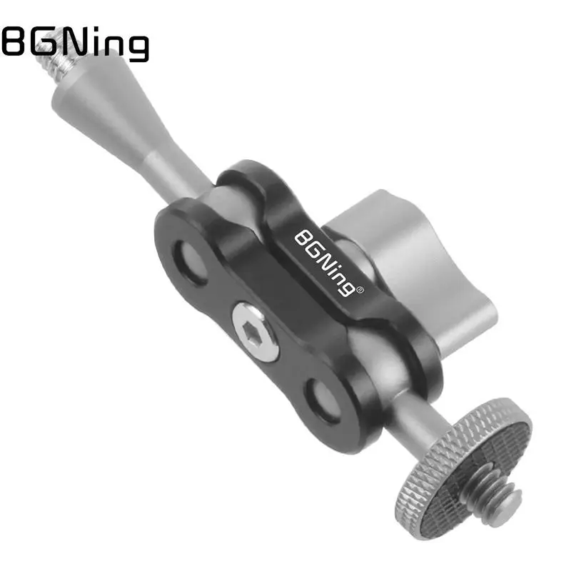 Universal Ajustable CNC Dual Ball Head 1/4" Screws Mini Magic Arm Mount Connect Adapter for SLR Camera Cage Monitor Flash Holder
Universal Ajustable CNC Dual Ball Head 1/4" Screws Mini Magic Arm Mount Connect Adapter for SLR Camera Cage Monitor Flash Holder
