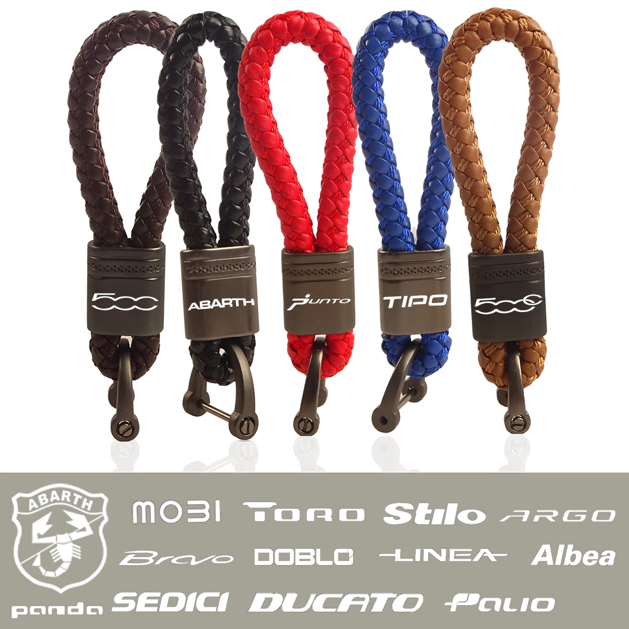 Metal leather car key chain keychain For Fiat 500 Abarth Punto Tipo 500c Mobi Toro Stilo Bravo Panda Ducato key ring accessories
Metal leather car key chain keychain For Fiat 500 Abarth Punto Tipo 500c Mobi Toro Stilo Bravo Panda Ducato key ring accessories